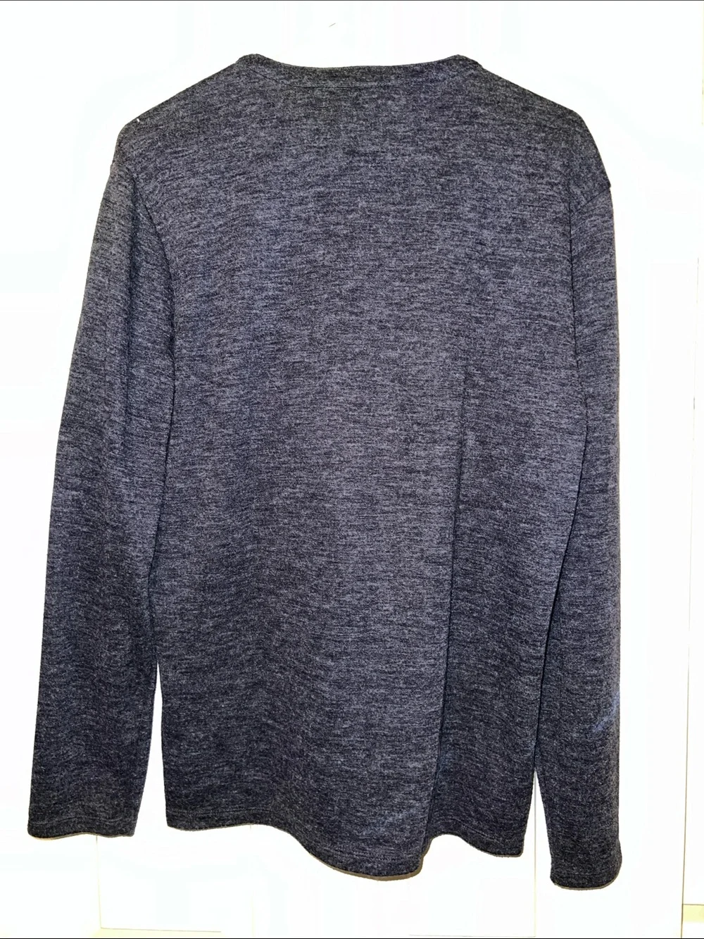 Banana Republic Heather Henley with Brown Trim